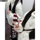 詩(shī)丹蕊美式小碎花立領(lǐng)扣子棉服女2025新款冬季加厚羽棉襖絨服面包服外套 白色 均碼 【可備注碼數】