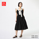 優(yōu)衣庫女裝麻混紡吊帶連衣裙內搭小碼小個(gè)子477700 477309 477310 477309/09黑色 XS