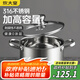 炊大皇湯鍋316不銹鋼加厚小奶鍋煮面無涂層燉湯煲湯鍋20cm