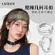 Lnieer星星耳墜圈圈耳環(huán)女高級感耳圈2025新款925銀針耳釘百搭精致耳飾 五角星耳圈【S925銀針】