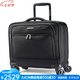 新秀麗（Samsonite）行李箱拉桿箱登機箱男女機長(cháng)箱旅行箱 商務(wù)出差 16英寸時(shí)尚 89438 黑色BLACK簡(jiǎn)約耐磨高端軟 One Size均碼17英寸 休閑簡(jiǎn)約