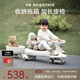 貝易（BEIE）皇室扭扭車(chē) 嬰兒童車(chē)1-3歲搖搖車(chē)防側翻搖擺車(chē)拖箱款禮物 卡其色