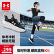 安德瑪（Under Armour）秋冬兒童防滑束帶跑步鞋男女大童網(wǎng)面透氣舒適耐磨運動(dòng)鞋2511106