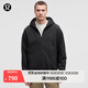 lululemon丨Heavyweight 男士高克重抓絨拉鏈連帽衛衣 LM3FAOS 黑色 M