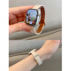 優(yōu)倫詩(shī)適用蘋(píng)果手表S11表帶apple watch s10真皮細款s9腕帶雙釘扣蘋(píng)果手表s8表帶s7/6/5/se/ultra表帶女 米白【雙釘扣-小蠻腰真皮】 38/40/41/42表盤(pán)4~11代/