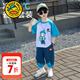 G.duck小黃鴨童裝哪吒衣服男童夏裝套裝2025新款兒童運動(dòng)套裝夏季中小童 敖丙款 100 建議2~3歲【 90-100cm】cm