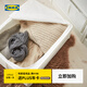 宜家（IKEA）SKUBB思庫(kù)布儲(chǔ)物盒收納盒內(nèi)衣收納分層分類袋衣柜臥室學(xué)生宿舍 白色儲(chǔ)物袋44x55x19cm