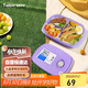 特百惠（Tupperware）思麗康飯盒1L學(xué)生上班族帶飯便攜午餐分格可微波爐 冰沙紫