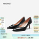 NINE WEST/玖熙高跟鞋女新款單鞋尖頭細跟真羊皮工作鞋氣質(zhì)時(shí)尚女鞋 黑色6.5CM-牛皮革鞋面 36