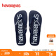 havaianas哈唯納Logomania男士?jī)捎猛闲獯┥碁┤俗滞锨閭H款涼拖 0555-靜謐藍(lán) 41-42 巴西碼