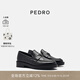 PEDRO牛皮樂福鞋ICON系列英倫風女鞋小皮鞋輕奢PW1-66600007 黑色 38