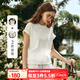 Olrain歐芮兒杏色針織簡約時尚休閑短褲套裝女夏季2025新款兩件套 杏色 M