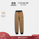 蔻馳（COACH）奧萊男士男裝男士基本款慢跑褲 棕黃色 經(jīng)典標志 L