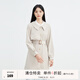 秋水伊人氣質(zhì)中長(zhǎng)款風(fēng)衣春秋新款復(fù)古百搭收腰高級(jí)感顯瘦垂感英倫風(fēng)外套 米色 M