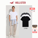 HOLLISTER25夏新款3件裝經(jīng)典小海鷗棉質(zhì)正肩T恤男女裝KI324-5118 黑白灰 S (175/92A)