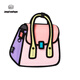 JumpFromPaper貓頭鷹二次元2D漫畫(huà)斜挎包女單肩包JFP送女友情人節七夕生日禮物粉紅