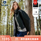 Navigare意大利小帆船短款女士真皮皮衣秋季時(shí)尚百搭上衣翻領(lǐng)羊皮革外套 暗夜黑 L
