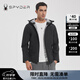 SPYDER城市輕戶外夾克外套男女情侶款沖鋒衣登山服防風(fēng)保暖外套 23EF133M黑色 S