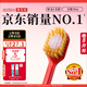 惠百施（EBISU）48孔寬頭軟毛牙刷成人護齦全效Pro1支裝清新口氣顏色隨機
