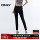 ONLY2025夏季新款個(gè)性腳口毛邊高腰緊身九分褲牛仔褲女|125349025 J09 深牛仔灰色 S S標準褲長(cháng)
