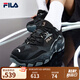 FILA【男女同款】斐樂男女鞋跑步鞋七夕送掠奪者舒適休閑鞋慢跑運(yùn)動(dòng)鞋 黑/中灰-BM【男款】 42