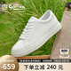 金利來(lái)（Goldlion）男鞋休閑鞋簡(jiǎn)潔大方緩震舒適板鞋G522430759BBB白色41