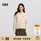 森馬（Semir）史努比系列毛衣女冬彩點(diǎn)含羊毛插肩袖繡花圓領(lǐng)套頭衫101724107025