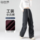 自由系工裝褲女春季新款抽繩傘兵褲高腰顯瘦防潑水登山?jīng)_鋒褲子