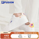 FILA FUSION斐樂(lè )潮牌女子板鞋2025年時(shí)尚休閑鞋網(wǎng)球文化鞋小白鞋