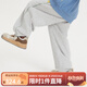 papa爬爬秋季新品兒童長(cháng)褲撞色線(xiàn)男女童運動(dòng)褲童裝褲子休閑戶(hù)外百搭 淺花灰 110 cm