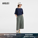 AIGLE艾高闊腿長(cháng)褲春夏經(jīng)典款DFT速干吸濕排汗COOLTOUCH瞬間涼感女 迷迭綠 AW341 36(160/70A)