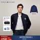 TOMMY HILFIGER【雙面穿】秋冬男女休閑美式學院棒球領飛行員夾克外套藏青色/深藍色DW5L （推薦：150-165斤）