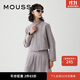 moussy 女裝新品美式復古機車(chē)風(fēng)短款夾克外套女028GAZ30-6060 160灰色 M 00002/M