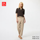 優(yōu)衣庫女裝彈力九分褲/聰明褲西褲通勤褲子479298 31 米色 3XL /170/92B