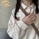 CTOXpolo衫衛(wèi)衣女學(xué)生加厚外套2025秋冬裝韓版寬松原宿風(fēng)設(shè)計(jì)感上衣女 杏色-薄款 M 95-105斤