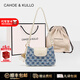 CAHOE KULLO官方包包女款輕奢2025新款品牌高級感女士通勤斜挎單肩腋下法棍包 牛仔藍-CK女包送女朋友老婆閨蜜生日情人節禮物