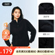 安踏加絨連帽衛(wèi)衣女款冬季新款半拉鏈套頭衫寬松休閑運動上衣長袖