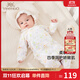 英氏（YEEHOO）嬰兒衣服5A抗菌哈衣新生兒純棉乳木果四季連體衣爬服
