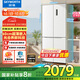 創(chuàng  )維503升十字對開(kāi)四開(kāi)門(mén)電冰箱家用 超薄嵌入式 風(fēng)冷無(wú)霜一級變頻 家電國家補貼20% BCD-503W4QB1