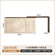木奕軒法式覆古化妝臺化妝桌小戶(hù)型臥室轉角斗柜一體收納柜感置物柜 【II款】長(cháng)140/100cm奶油白+胡桃色