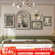 致匠心法式中古風(fēng)客廳裝飾畫(huà)齋浦爾花園沙發(fā)背景墻掛畫(huà)復古藝術(shù)組合壁畫(huà) F款-法式風(fēng)景 小套(黑色指針+左3左5為UV精雕) 格調黑【鋁合金框+優(yōu)質(zhì)油畫(huà)布】