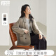 對白寬松廓形通勤西裝外套女2025年秋新款oversize氣質(zhì)休閑小西服 淺摩卡 M