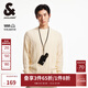 杰克·瓊斯（JACK&JONES）男裝秋冬新款打底衫寬松圓領(lǐng)毛衣男衣身織花百搭長袖套頭針織衫男 奶油白A43 常規(guī) 奶油白A43 M 175