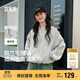 森馬外套女短款寬松純色夾克2025春秋復古休閑棒球領(lǐng)109125108005
