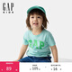 蓋璞男幼童2025春季新款棉質(zhì)米奇印花logo短袖T恤上衣美版744760