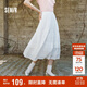 森馬（Semir）半身裙女松緊腰A字裙氣質(zhì)夏季2025拼接蕾絲波點(diǎn)長(cháng)裙109325120005
