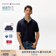 TOMMY HILFIGER【透氣舒適】夏季男裝珠地網(wǎng)眼商務(wù)休閑純色翻領(lǐng)短袖T恤POLO 【經(jīng)典百搭】藏青色FAP XL （推薦：165-180斤）