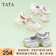 他她（TATA）厚底老爹鞋涼鞋女鞋瑪麗珍鞋休閑運(yùn)動(dòng)鞋夏季3ER01BQ4 銀/灰 36