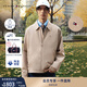 TOMMY HILFIGER【輕通勤】25秋冬男休閑透氣防風(fēng)防水翻領(lǐng)行政夾克外套 杏色RBT M （推薦：135-150斤）