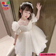 巧佳媞女童公主裙夏裝2025新款兒童洋氣超仙蓬蓬裙子寶寶夏季禮服連衣裙 白色 130